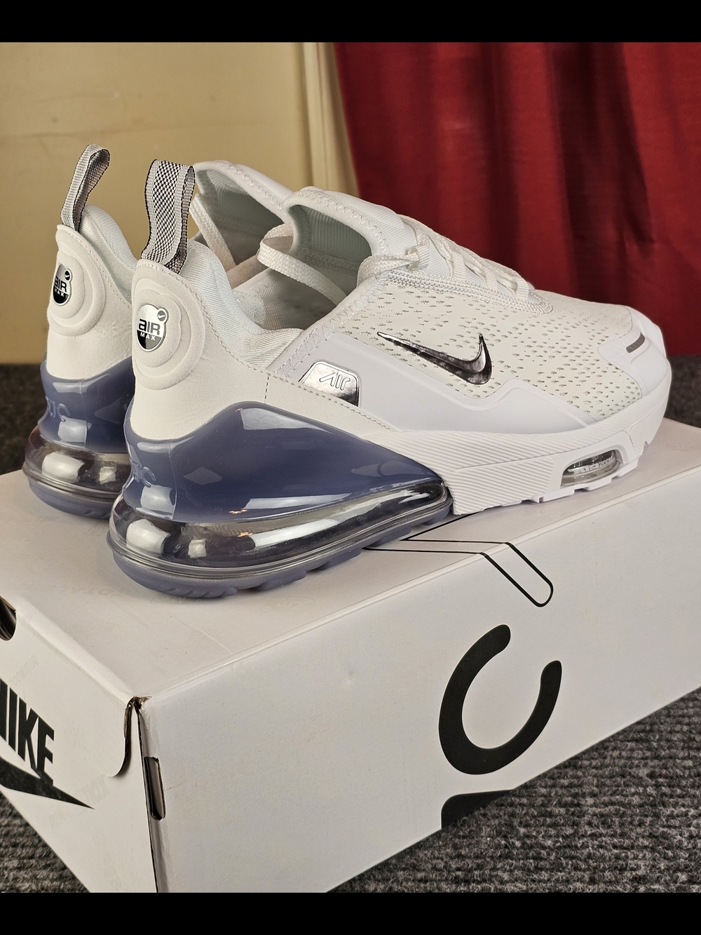 Nike Air Max 270 React White/bark Gray new Various Sizes New